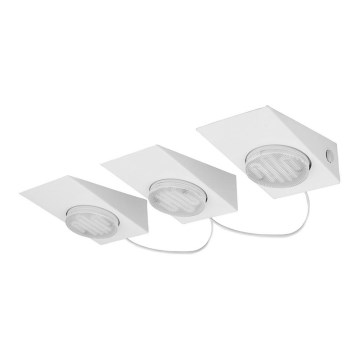 Eglo 89608 - Set 3x Plafonjera KOB 3xGX53/7W/230V