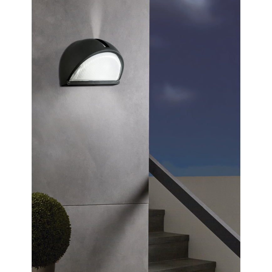 EGLO - Spoljašnja zidna lampa 1xE27/60W crno IP44