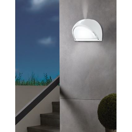EGLO - Spoljašnja zidna lampa 1xE27/60W bela IP44
