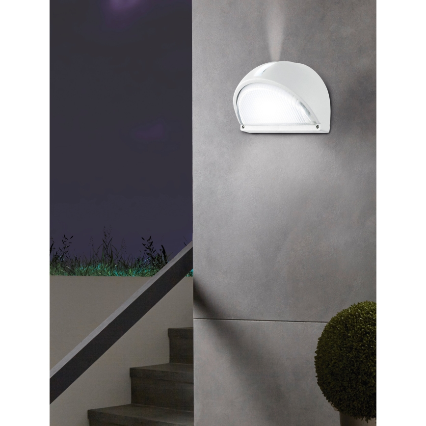 EGLO - Spoljašnja zidna lampa 1xE27/60W bela IP44