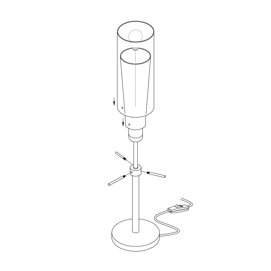 EGLO - Stona lampa 1xE27/60W/230V