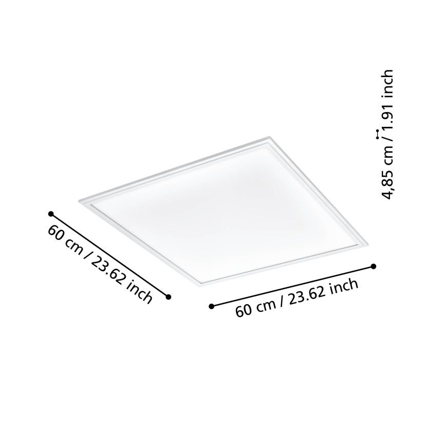 Eglo - LED prigušiva plafonska lampa LED/33W/230V 2700-6500K bela ZigBee