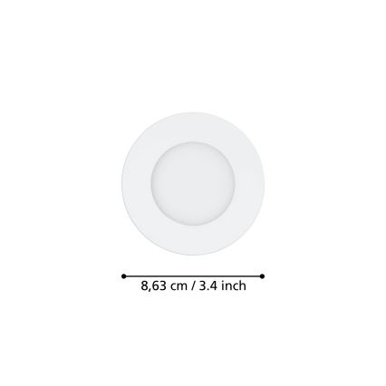 Eglo - ET 3x LED Prigušivo svetlo FUEVA-Z  LED/2,8W/230V IP44