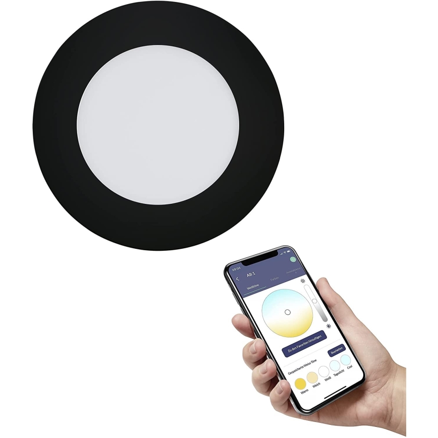 Eglo - LED kupatilsko svetlo, prigušiva, LED/5,4W/230V IP44 ZigBee, prečnik 12 cm