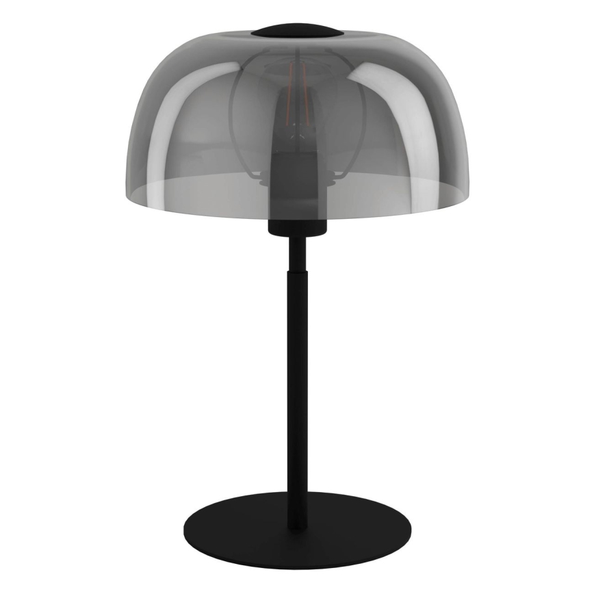 Eglo - Stona lampa 1xE27/40W/230V crno/sivo
