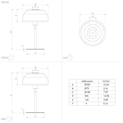 Eglo - Stona lampa 1xE27/40W/230V crno/bela