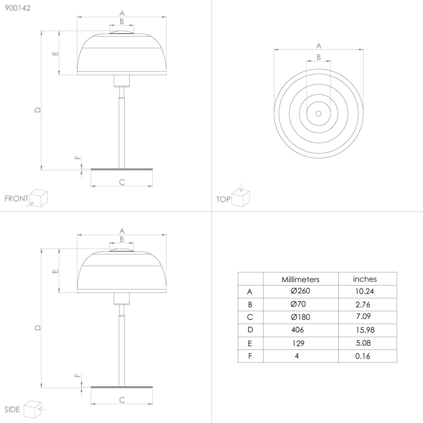 Eglo - Stona lampa 1xE27/40W/230V crno/bela