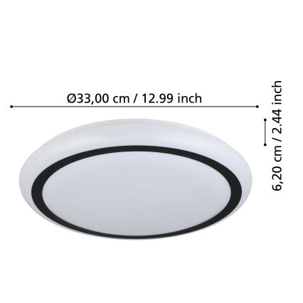 Eglo - LED Plafonjera LED/14,6W/230V