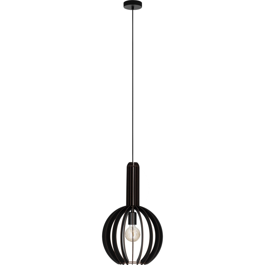 Eglo - Luster na sajli 1xE27/40W/230V pr. 31 cm crno