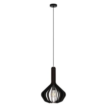 Eglo - Luster na sajli 1xE27/40W/230V pr. 38 cm crno