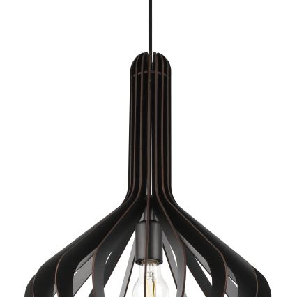 Eglo - Luster na sajli 1xE27/40W/230V pr. 38 cm crno