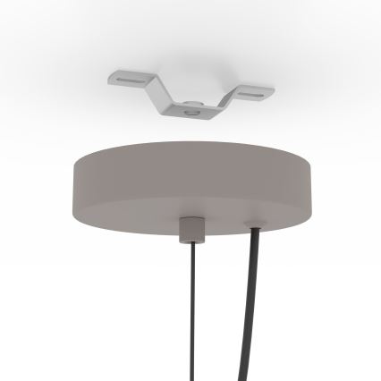 Eglo - Luster na sajli 1xE27/40W/230V sivo