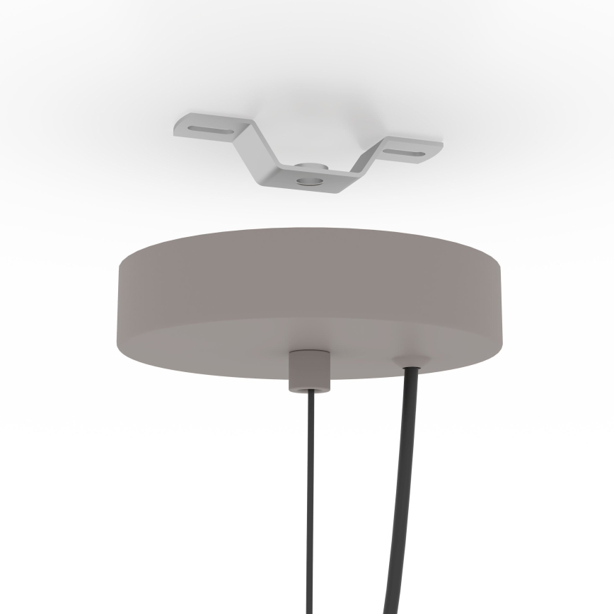Eglo - Luster na sajli 1xE27/40W/230V sivo