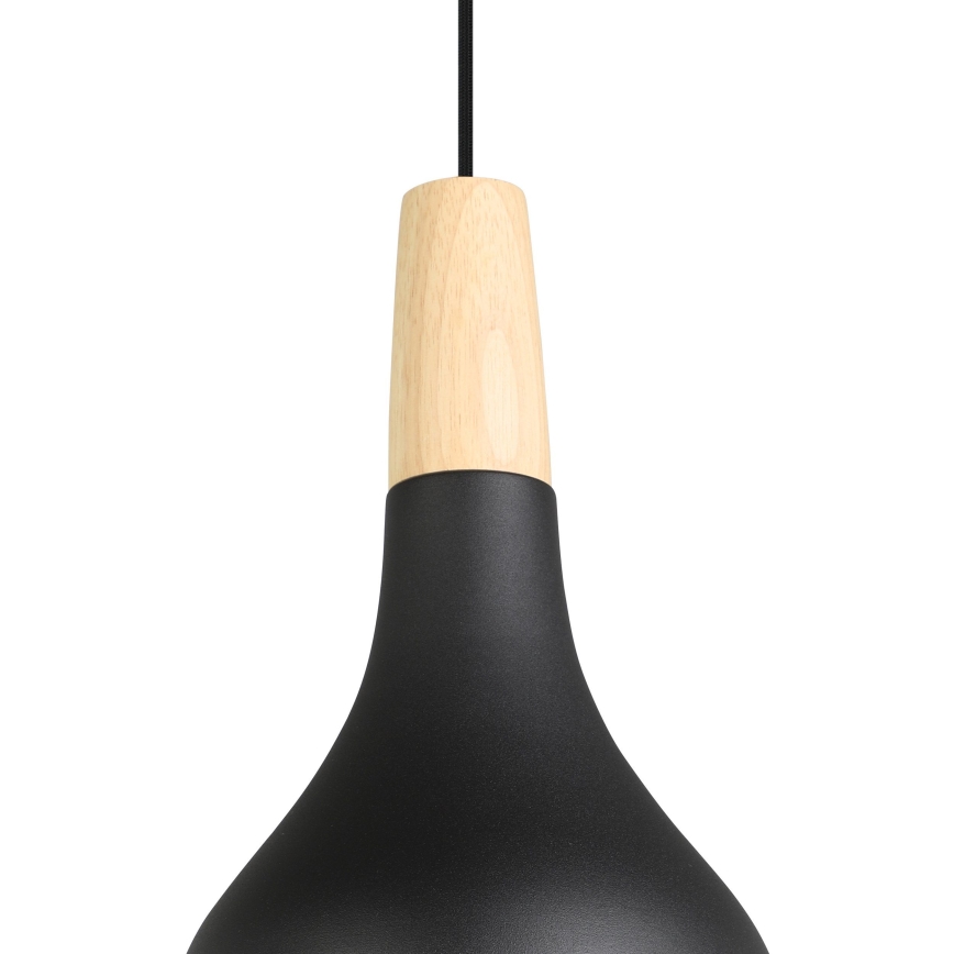 Eglo - Luster na sajli 1xE27/40W/230V pr. 18 cm crno