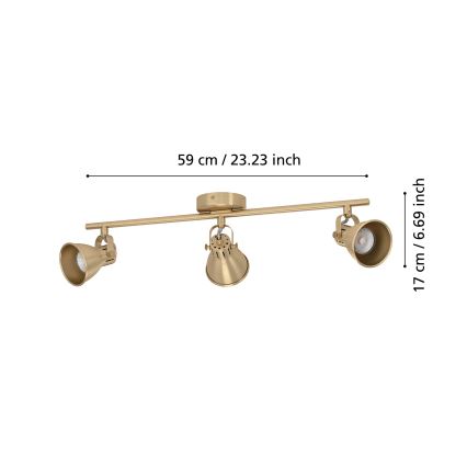 Eglo - LED Reflektorska lampa 3xGU10/3W/230V