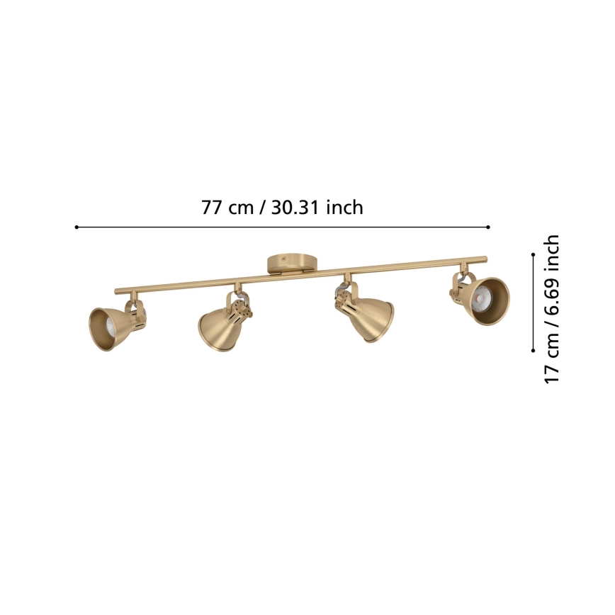 Eglo - LED Reflektorska lampa 4xGU10/3W/230V
