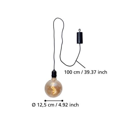 Eglo - LED Spoljašnja viseća lampa LED/0,06W/6V 4xAA IP44 bež