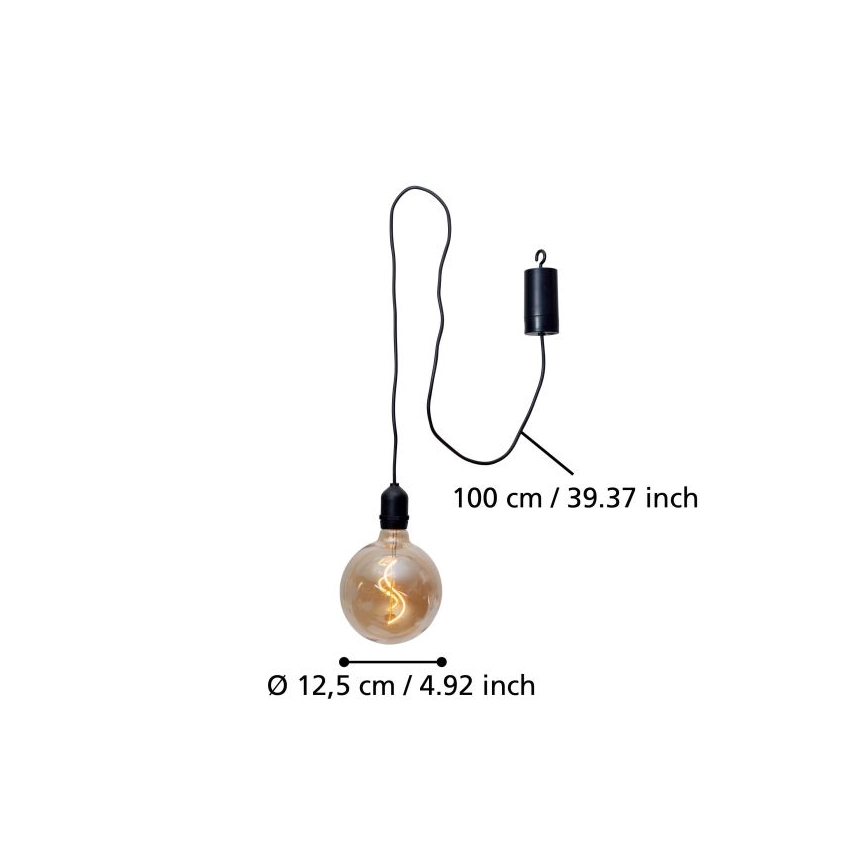 Eglo - LED Spoljašnja viseća lampa LED/0,06W/6V 4xAA IP44 bež
