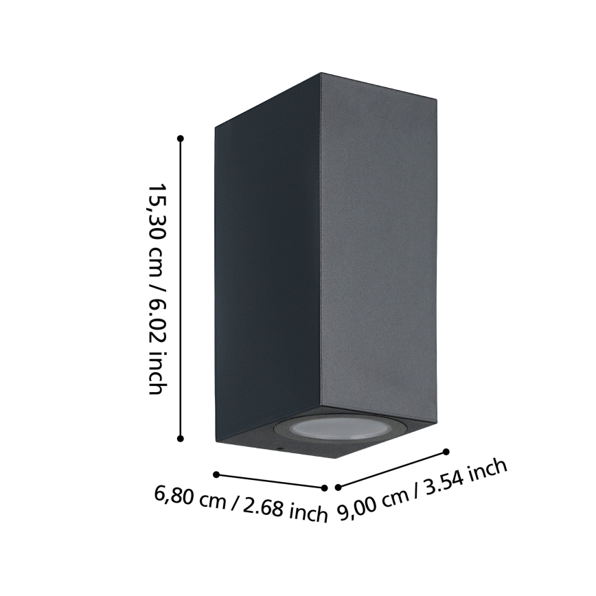 Eglo - LED Spoljna zidna lampa 2xGU10/4,6W/230V IP44