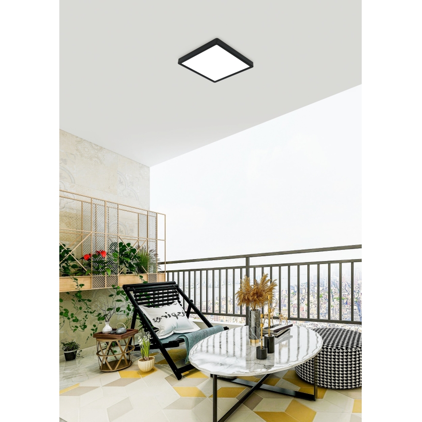 Eglo - LED Plafonjera za kupatilo LED/20,5W/230V IP44 crno