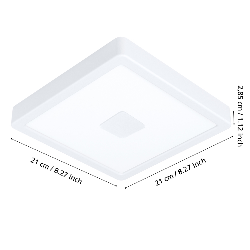 Eglo - LED Spoljašnja plafonjera LED/17W/230V IP44 bela