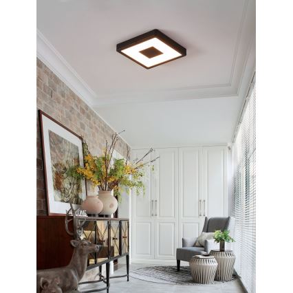 Eglo - LED Spoljašnja plafonjera LED/17W/230V IP44 crno