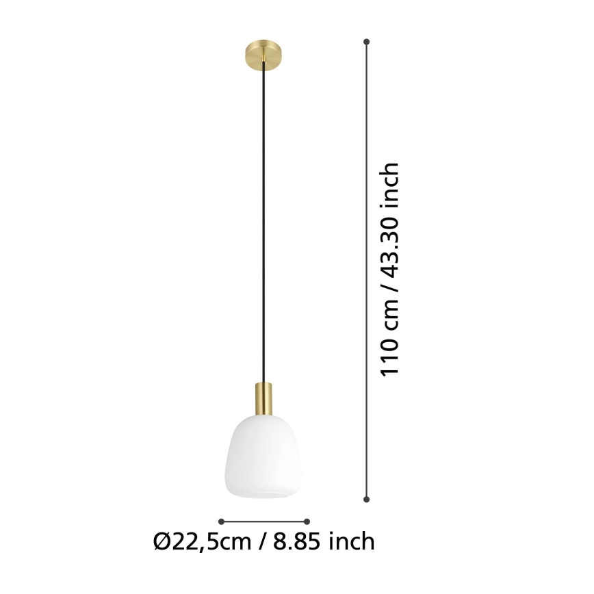 Eglo - Luster na sajli 1xE27/40W/230V