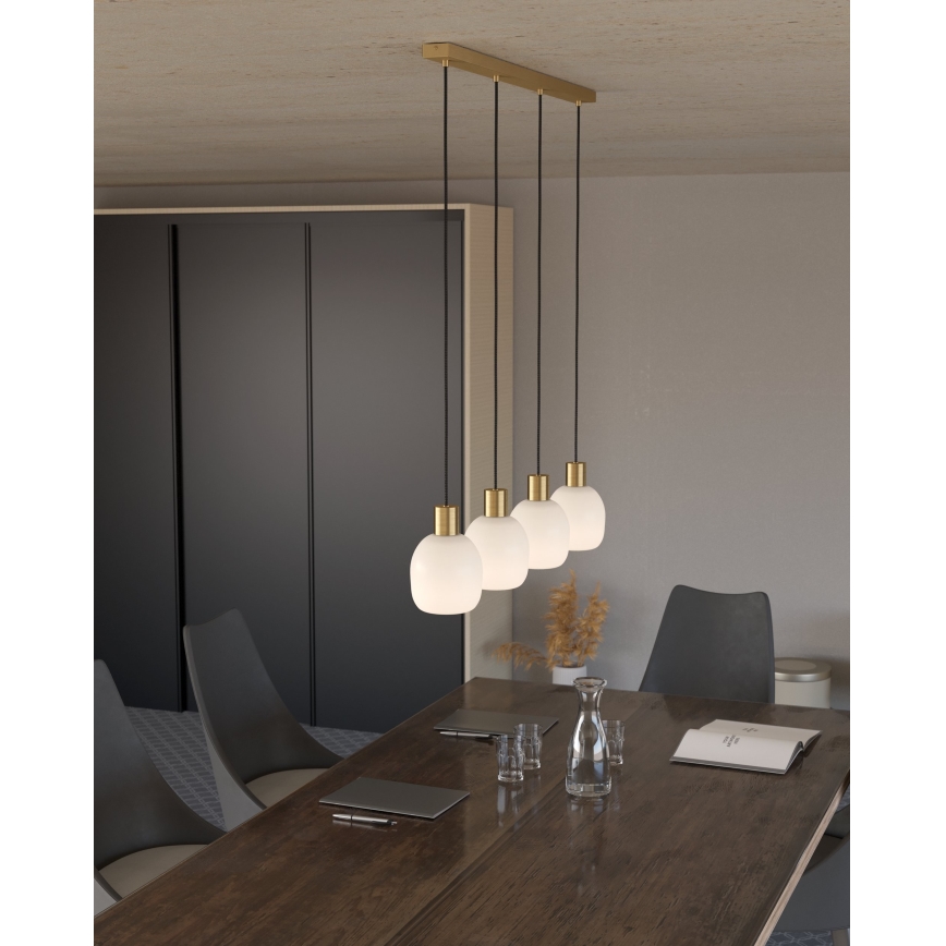 Eglo - Luster na sajli 4xE27/40W/230V
