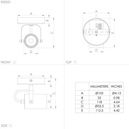 Eglo - LED Reflektorska lampa 1xGU10/3W/230V