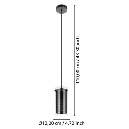 Eglo - Luster na sajli 1xE27/10W/230V