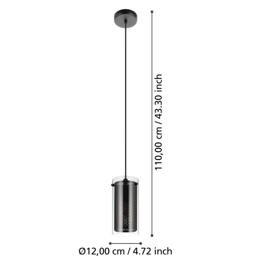 Eglo - Luster na sajli 1xE27/10W/230V