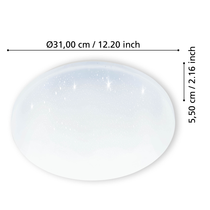 Eglo - LED Plafonjera za kupatilo LED/18W/230V IP44