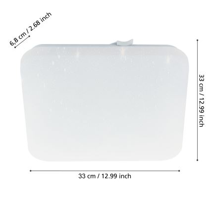 Eglo - LED Plafonjera za kupatilo LED/14,6W/230V IP44