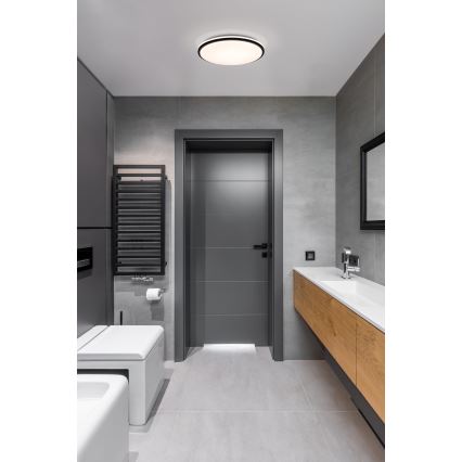 Eglo - LED Plafonjera za kupatilo LED/15,6W/230V IP44 crno