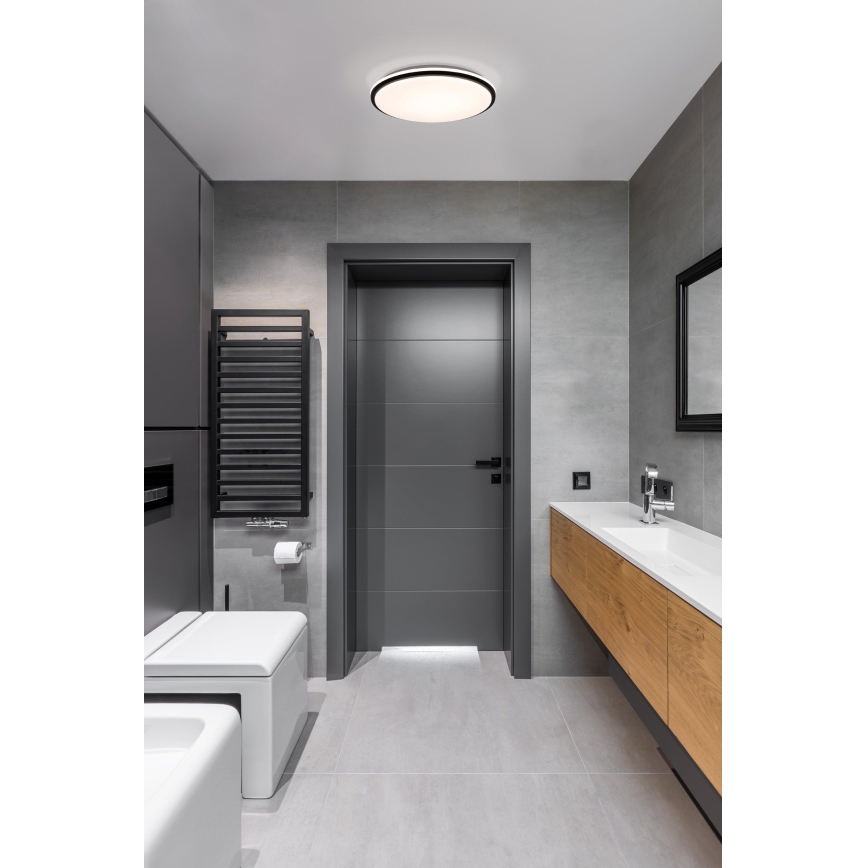 Eglo - LED Plafonjera za kupatilo LED/15,6W/230V IP44 crno