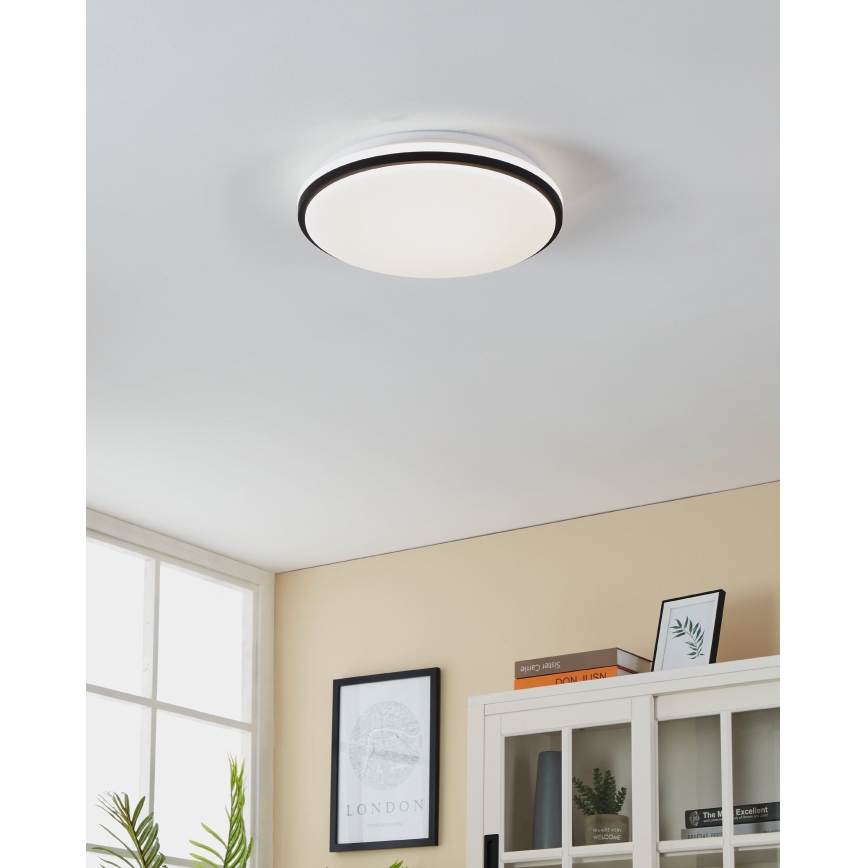 Eglo - LED Plafonjera za kupatilo LED/15,6W/230V IP44 crno
