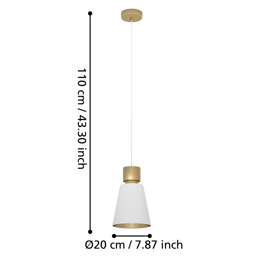 Eglo - Luster na sajli 1xE27/40W/230V