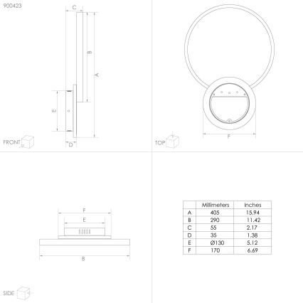 Eglo -LED Prigušiva stropna svjetiljka LED/15W/230V zlatna + daljinski upravljač