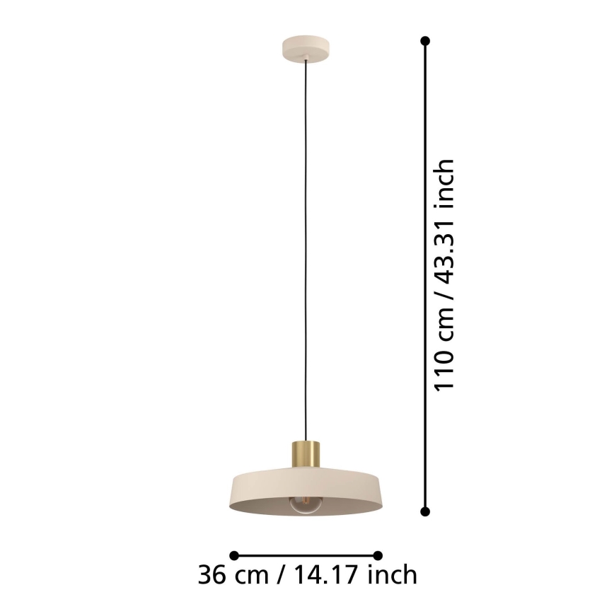 Eglo - Luster na sajli 1xE27/40W/230V