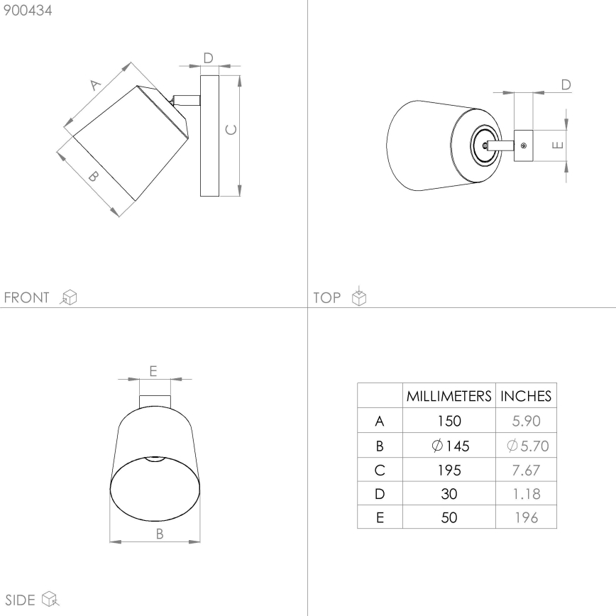 Eglo - Zidna lampa 1xE27/25W/230V