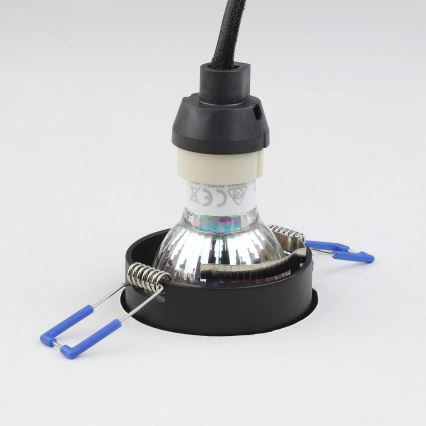 Eglo - Ugradbena lampa 1xGU10/35W/230V crno