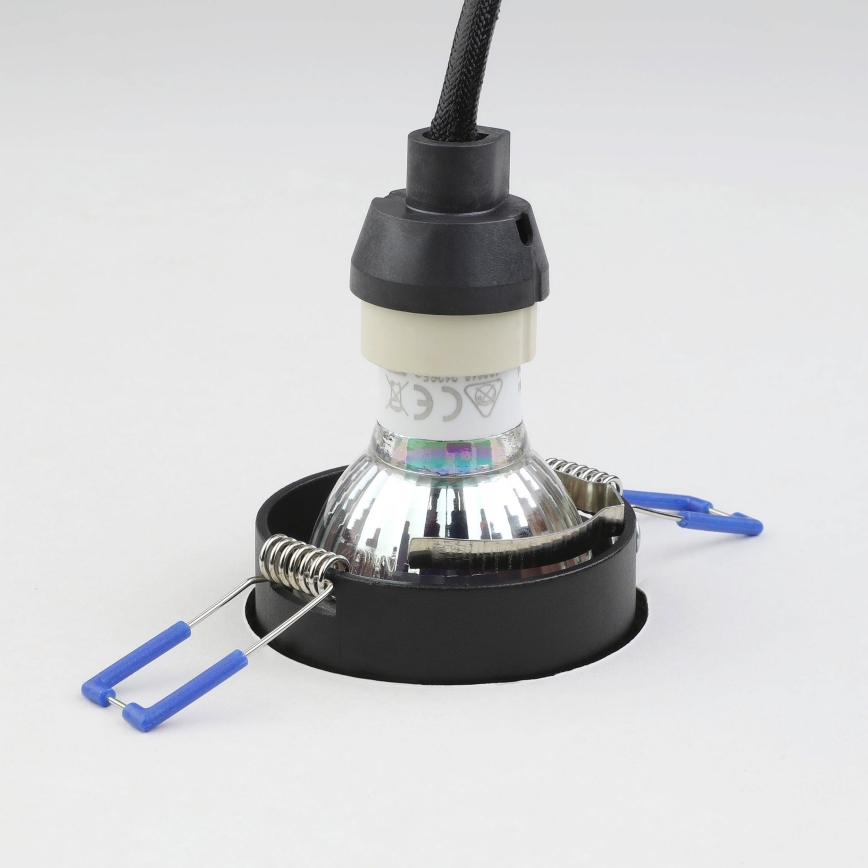 Eglo - Ugradbena lampa 1xGU10/35W/230V crno