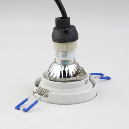 Eglo - Ugradbena lampa 1xGU10/35W/230V bela
