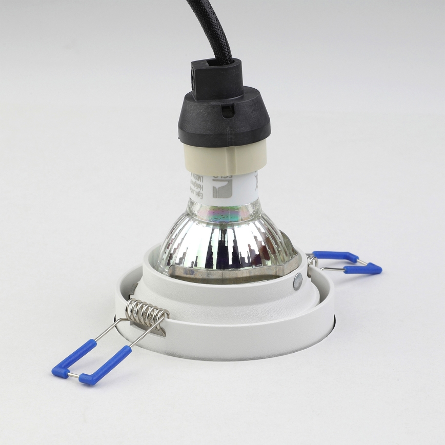 Eglo - Ugradbena lampa 1xGU10/35W/230V bela