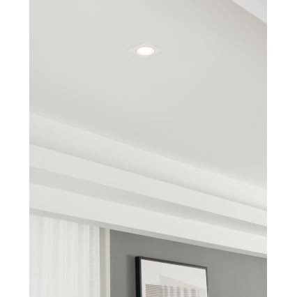 Eglo - Ugradbena lampa 1xGU10/35W/230V bela