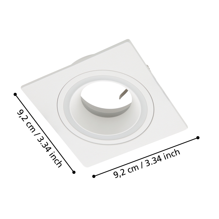 Eglo - Ugradbena lampa 1xGU10/35W/230V bela