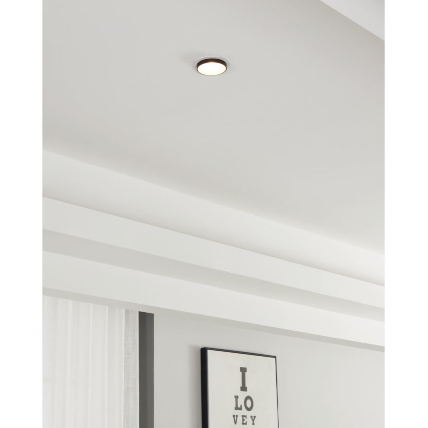 Eglo - Ugradbena lampa 1xGU10/35W/230V bela