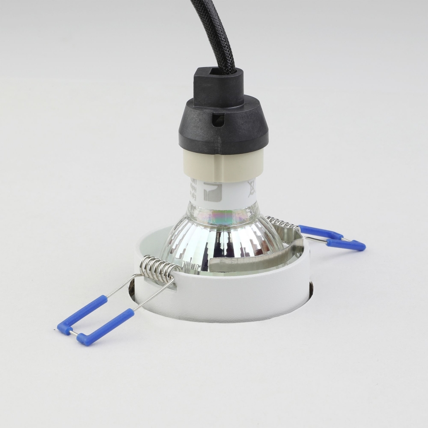Eglo - Ugradbena lampa 1xGU10/35W/230V bela