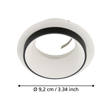 Eglo - Ugradbena lampa 1xGU10/35W/230V bela