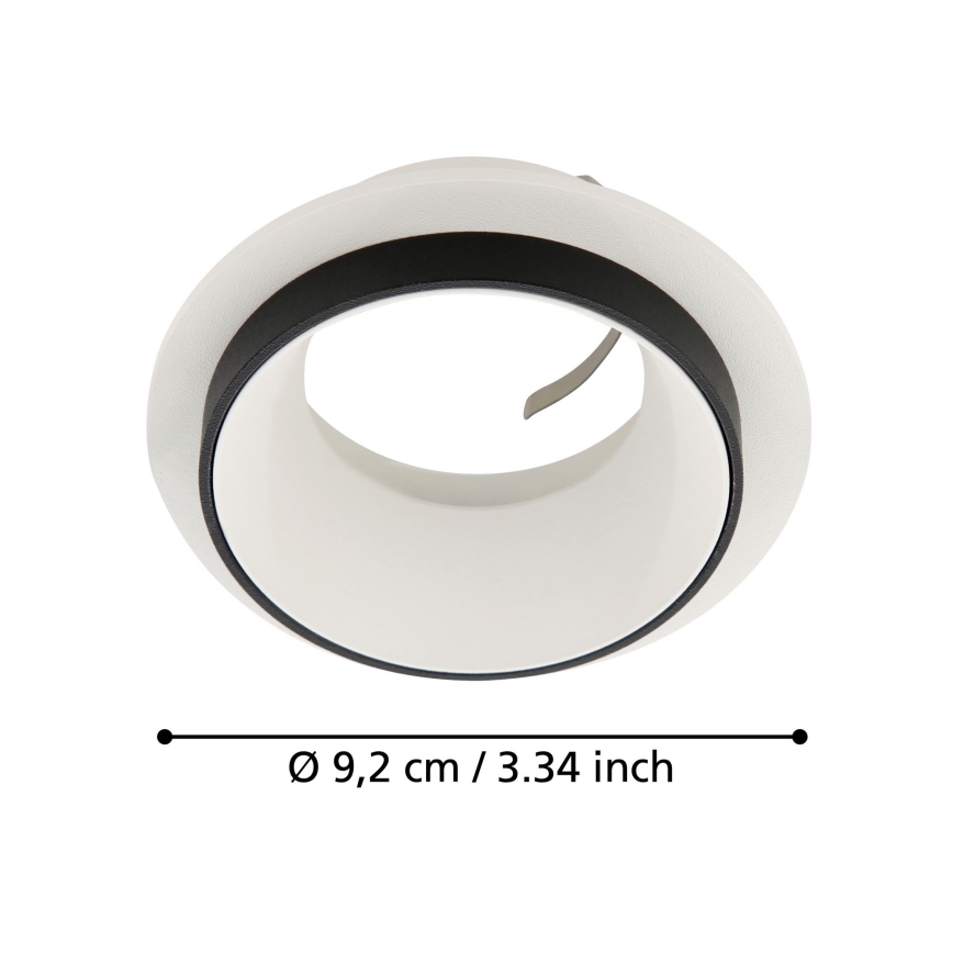 Eglo - Ugradbena lampa 1xGU10/35W/230V bela
